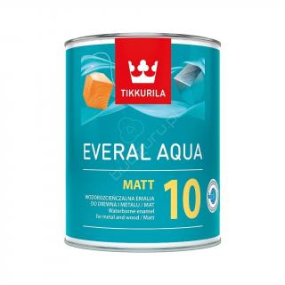 Tikkurila Everal Aqua 10 Matt Baza A Biała 0,45l