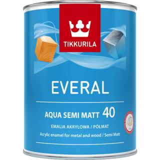 Tikkurila Everal Aqua 40 Semi Matt Baza A Biała 0,45l