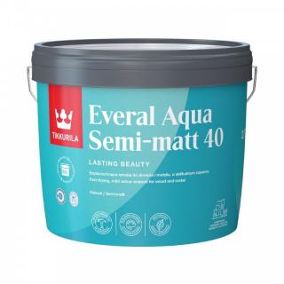 Tikkurila Everal Aqua 40 Semi Matt Baza A Biała 2,7l