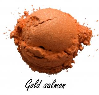 Cień do powiek mineralny Rhea- Gold salmon, kosmetyk mineralny