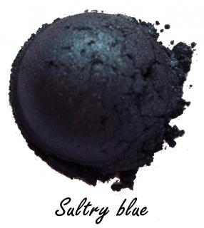 Cień do powiek mineralny Rhea- Sultry blue, kosmetyk mineralny