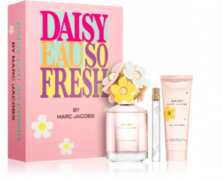 Zestaw Prezentowy Marc Jacobs Daisy Eau So Fresh Woda Toaletowa 125 ml + 10 ml Miniaturka + Balsam  75 ml