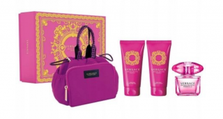 Zestaw Versace Bright Crystal Absolu Woda Perfumowana 90ml + 100ml Żel do ciała + 100ml Balsam do ciała + Kosmetyczka