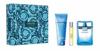 Zestaw Versace Man Eau Fraiche Woda Toaletowa 100ml + Miniaturka 10ml + Żel Pod Prysznic 150ml