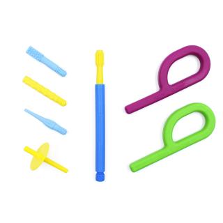 ARK Starter Kit: Wibrator logopeduczny Z-Vibe + 4 nasadki + 2 gryzaki + 1 lip block ARK Z-Vibe#174; Starter Kit (4 tips, 2 chews, with case) - with Lip Blok rehabilitacja aparatu mowy