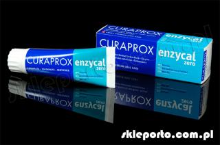 Curaprox Enzycal ZERO pasta przeciw próchnicy 75 ml z systemem laktoperoksydazy stosowana u dzieci i dorosłych