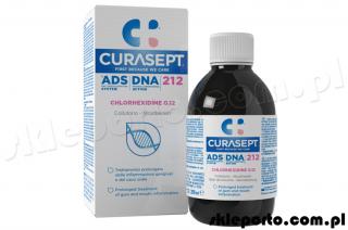 Curasept ADS-DNA 212 płyn do zębów 200 ml - chlorhexydyna 0,12% Skuteczna chemiczna kontrola płytki bakteryjnej.