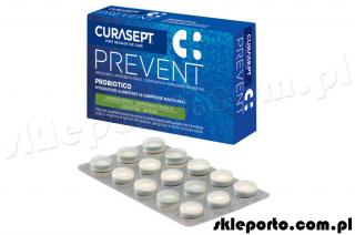 Curasept Prevent tabletki 14 szt - probiotyk wzmacniający błonę śluzową Curasept Prevent przywraca równowagę flory bakteryjnej jamy ustnej