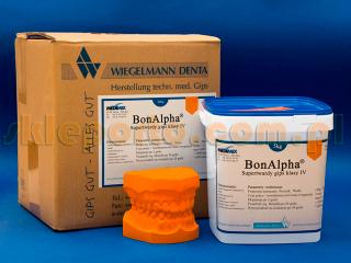 Gips BonAlpha pastel yellow 5 kg klasa IV - protetyka, protetyczny