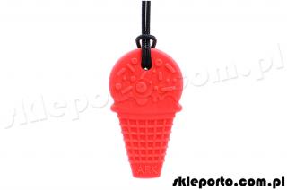 Gryzak logopedyczny ARK Ice Cream w kształcie - bardzo miękki ARK#8217;S ICE CREAM CHEW NECKLACE