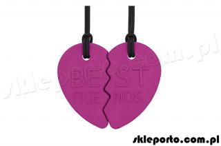 Gryzak logopedyczny Best Friends dwuczęściowy - bardzo miękki ARK#8217;S BEST FRIENDS SPLIT HEART CHEWELRY SET