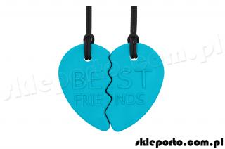 Gryzak logopedyczny Best Friends dwuczęściowy - miękki ARK#8217;S BEST FRIENDS SPLIT HEART CHEWELRY SET