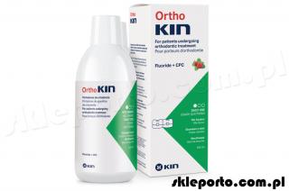 Kin OrthoKin 500 ml płyn ortodontyczny mięta truskawka - higiena ortodontyczna
