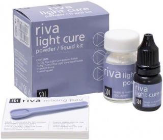 Riva light cure LC 15g proszek + 7,2 ml płyn -  glasjonomer do mieszania ręcznego