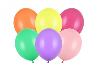 BALONY PASTELOWE MIX KOLOR 27cm STRONG 6szt