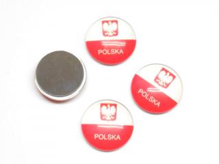 MAGNESY NA LODÓWKĘ POLSKA SZKLANE WYPUKŁE