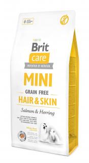 BRIT CARE GRAIN-FREE HAIR  SKIN 2 kg - hipoalergiczna formuła dla dorosłych psów ras miniaturowych z sierścią wymagającą specjalnej pielęgnacji