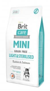 BRIT CARE GRAIN-FREE LIGHT  STERILISED 2 kg -  bezzbożowa, hipoalergiczna formuła dla dorosłych psów ras miniaturowych z nadwagą lub po sterylizacji