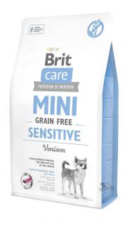 BRIT CARE GRAIN-FREE SENSITIVE 7 kg - bezzbożowa, hipoalergiczna formuła dla dorosłych, wrażliwych psów ras miniaturowych