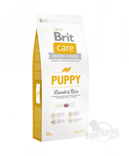 BRIT CARE PUPPY ALL BREED LAMB  RICE 12 kg - Hipoalergiczna karma z jagnięciną i ryżem dla szczeniąt i młodych psów wszystkich ras