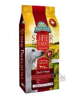 MILLS FARM DUCK  POTATO 12 kg - Karma Super Premium w 100% bez zbóż na bazie kaczki i ziemniaków, dla psów dorosłych