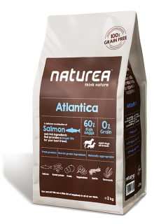 NATUREA Grain Free ATLANTICA Salmon -  karma dla dorosłych psów wszystkich ras 2 kg