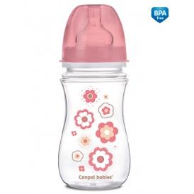 Canpol Antykolkowa butelka szerokootworowa EasyStart "Newborn baby" 240 ml
