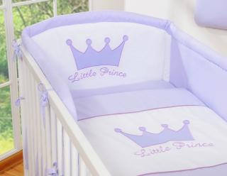 Pościel dla niemowląt BOBONO 2-cz Little Prince/Princess fioletowa