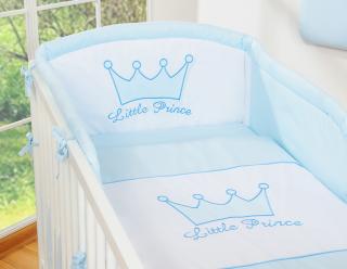 Pościel dla niemowląt BOBONO 2-cz Little Prince/Princess niebieska