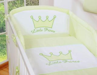Pościel dla niemowląt BOBONO 2-cz Little Prince/Princess zielona