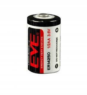 Bateria ER14250 EVE 1.2Ah 3.6V 1/2AA 14.5x25.2mm
