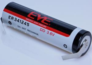 Bateria litowa ER341245 SL-2790 SL-790 EVE 35000mAh 126.0Wh 3.6V DD 32.9x124.5mm z blaszkami lutowniczymi