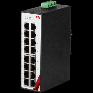 Switch przemysłowy Ethernet niezarządzalny, 16 portów, ETU-1600