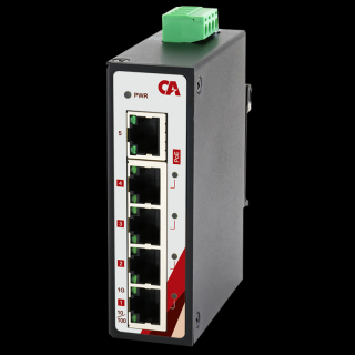 Switch przemysłowy Ethernet niezarządzalny PoE+, Gigabit, 5 portów, CPGU-0500