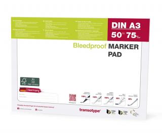 Blok rysunkowy Marker Pad A3, 70 g/m2, 50 ark