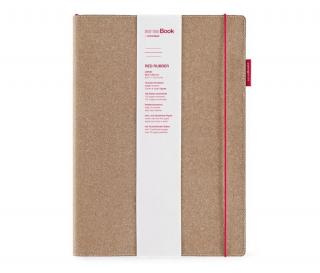 Notes senseBook RED RUBBER - duży, w linie