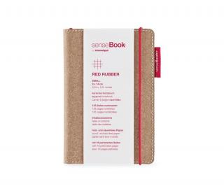 Notes senseBook RED RUBBER - mały, w kratkę
