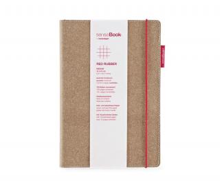Notes senseBook RED RUBBER - średni, w kratkę