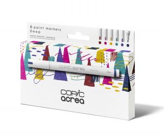 Zestaw COPIC acrea "Deep", 6 szt.