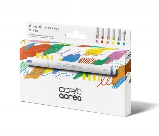 Zestaw COPIC acrea "Vivid", 6 szt.