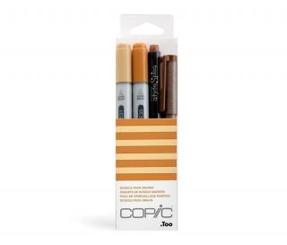 Zestaw COPIC Ciao Doodle Pack "Brown", 2+2