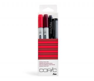 Zestaw COPIC Ciao Doodle Pack "Red", 2+2