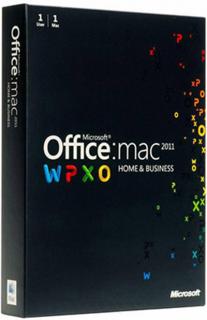 Microsoft Office 2011 Home and Business 1PC MAC PKC PL