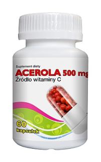 Acerola naturalna witamina C 500 mg 60 kaps Gorvita
