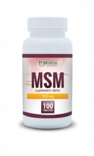 MSM 500mg 100 tabletek MyVita