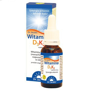 Witamina D3 + K2-MK7 Krople 20ml - Dr Jacobs