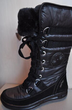 Buty obuwie kozaki śniegowce damskie młodzieżowe zimowe czarne 9-948-02 ISOLA z gore-tex firmy Legero