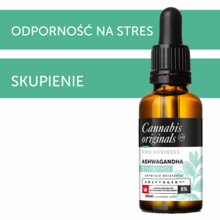 Olejek CBD z ashwagandhą