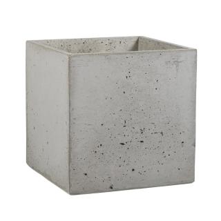 Donica betonowa BOX M 45x45x45 szary naturalny