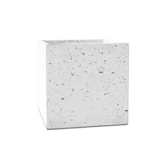 Donica betonowa BOX S 35x35x35 biały